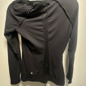 Lululemon Black Long Sleeve Seamless Fitted Top Women’s Size Small